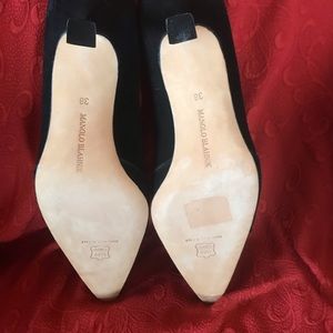 Black suede pumps gently used.